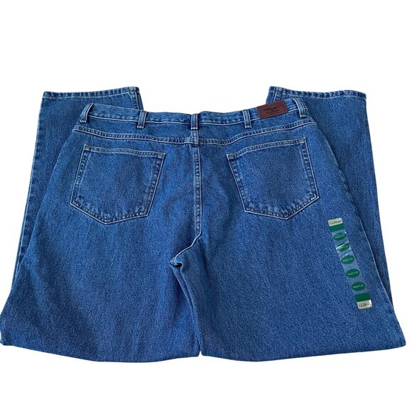L.L. Bean Double L Jeans Mens Size 40x32 Relaxed Fit Denim - New - Picture 4 of 5